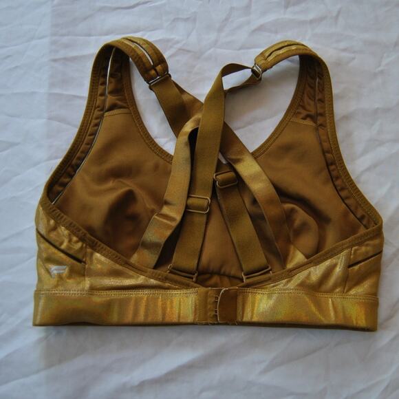 Fabletics Gold Sports Bra - Picture 3 of 5